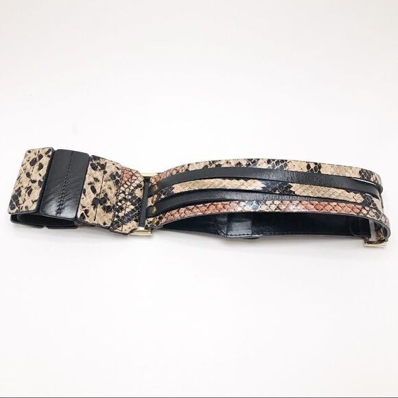 Faux snakeskin waist belt  - Picture 2 of 4